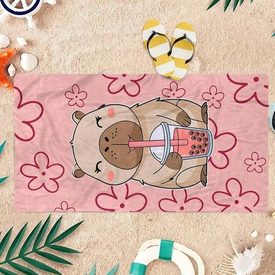 SHEIN RĘCZNIK PLAŻOWY WZÓR S07__80X160