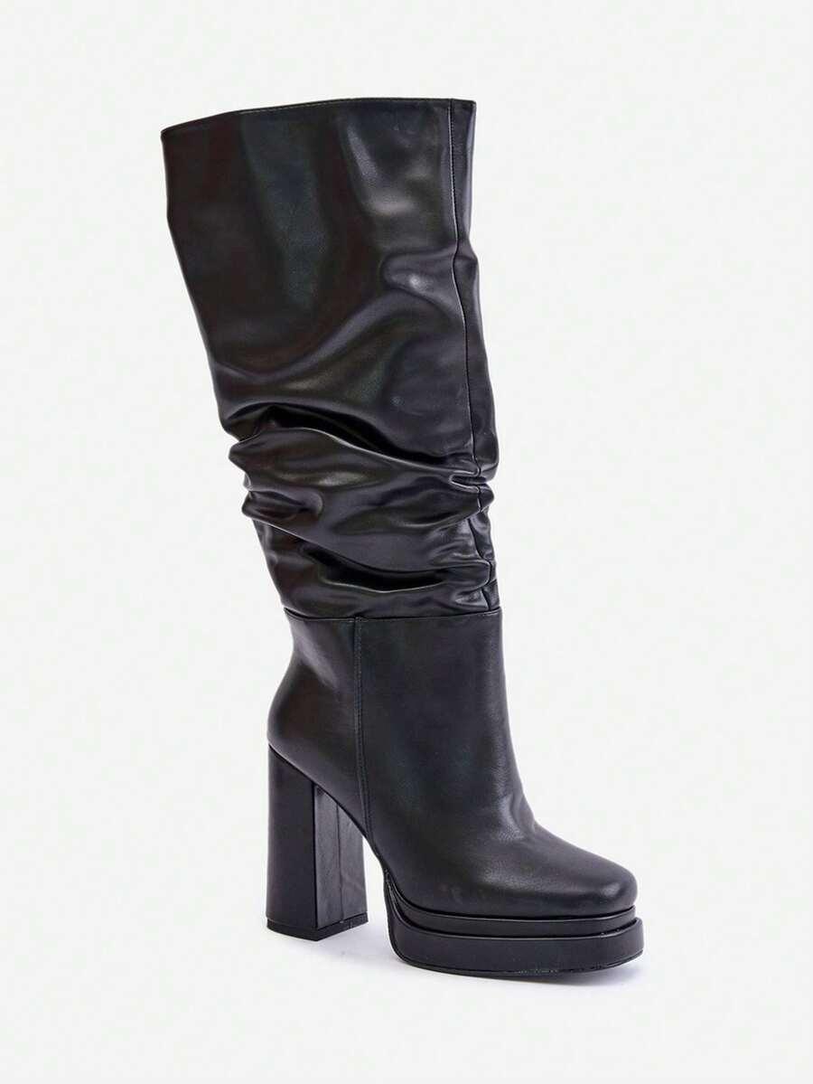 SHEIN BEŻOWE KOZAKI OBCAS W01__38