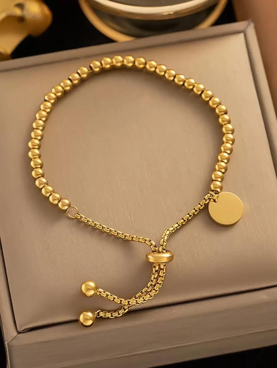 SHEIN ZŁOTA BRANSOLETKA ZDOBIENIE S07