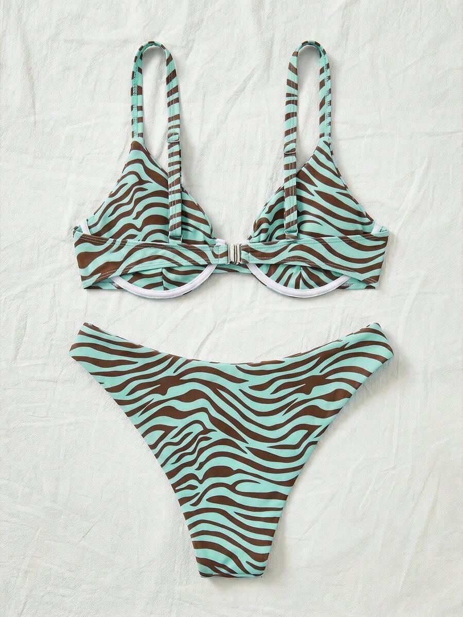 SHEIN DWUCZĘŚCIOWY STRÓJ KĄPIELOWY S09__L