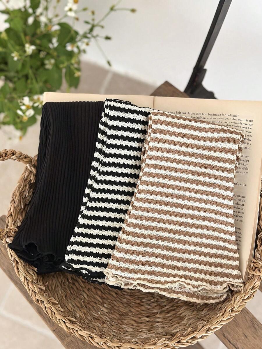 SHEIN MATERIAŁOWE SPODNIE PASKI S06__98-104
