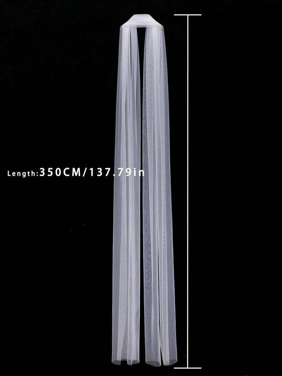 SHEIN DŁUGI WELON ŚLUBNY S07__350CM