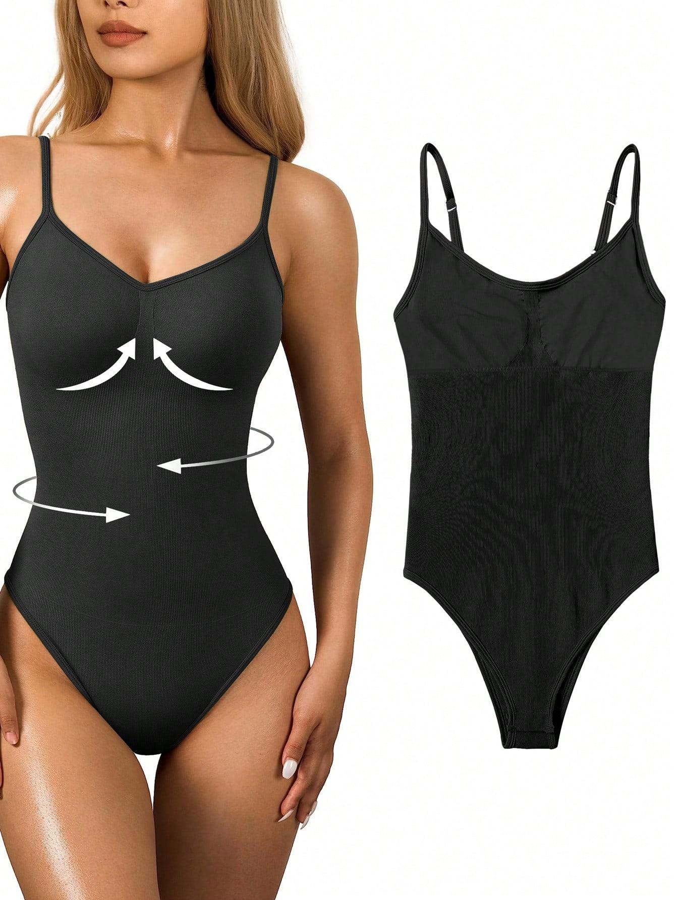 SHEIN CZARNE BODY NA RAMIĄCZKACH