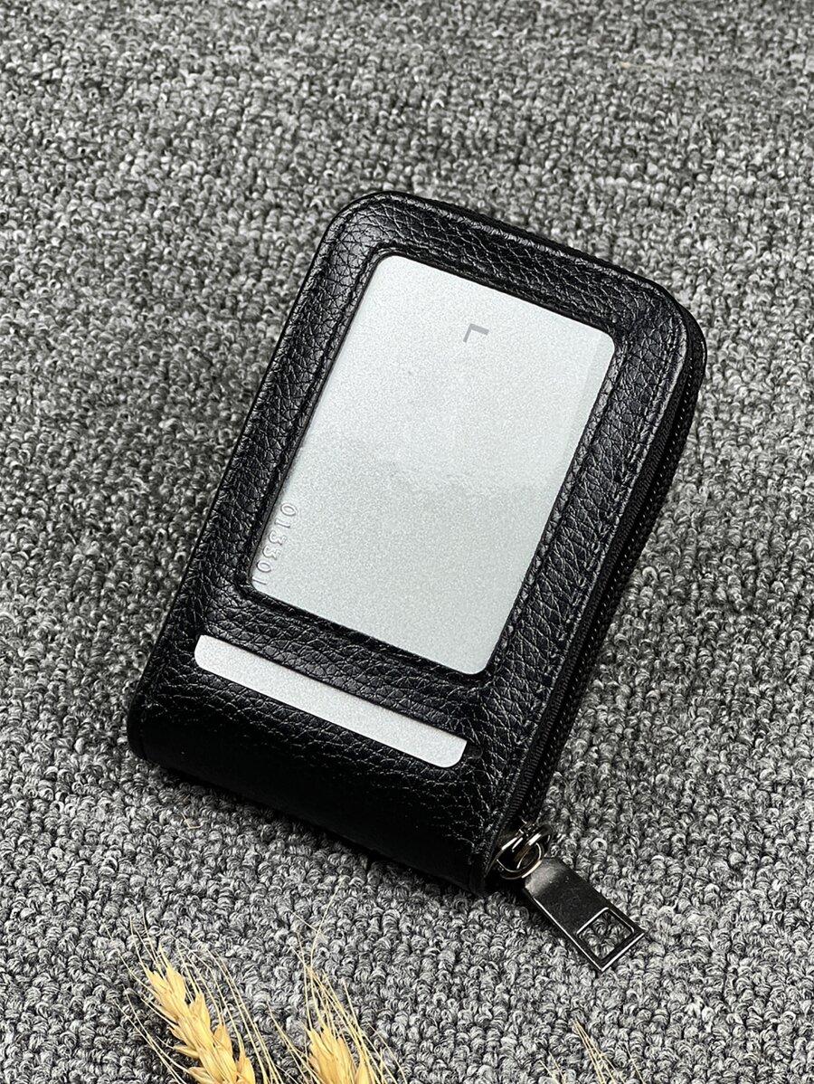 SHEIN CZARNE ETUI NA WIZYTÓWKI S07__11,5X7,2X2,2CM