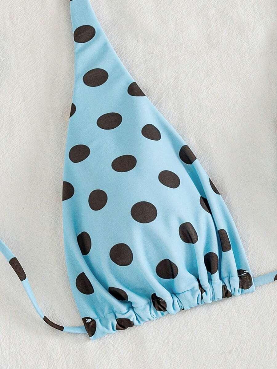 SHEIN DWUCZĘŚCIOWY STRÓJ KĄPIELOWY GROSZKI S09__S