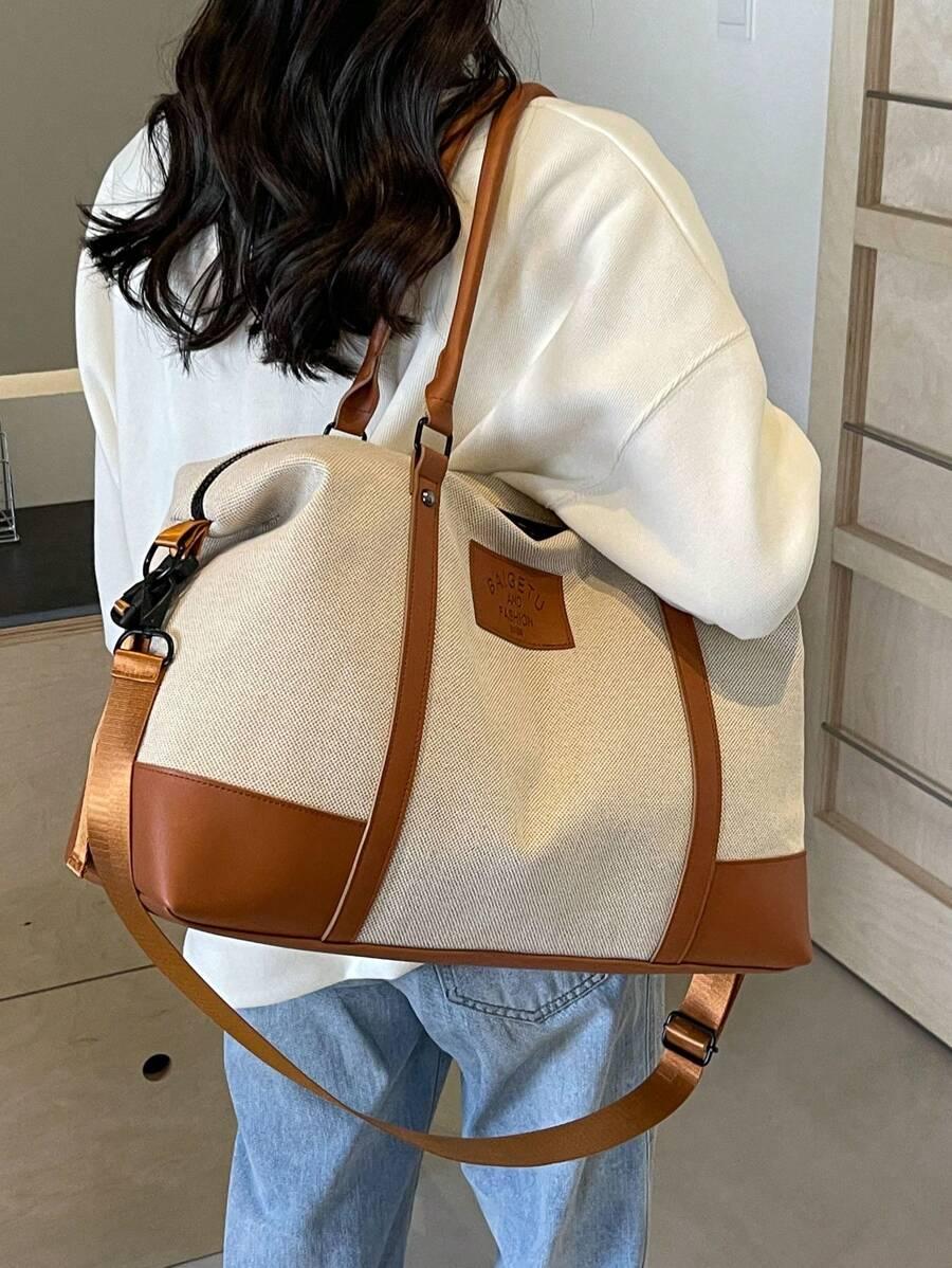SHEIN TORBA PODRÓŻNA KONTRAST S07__44X17X28CM