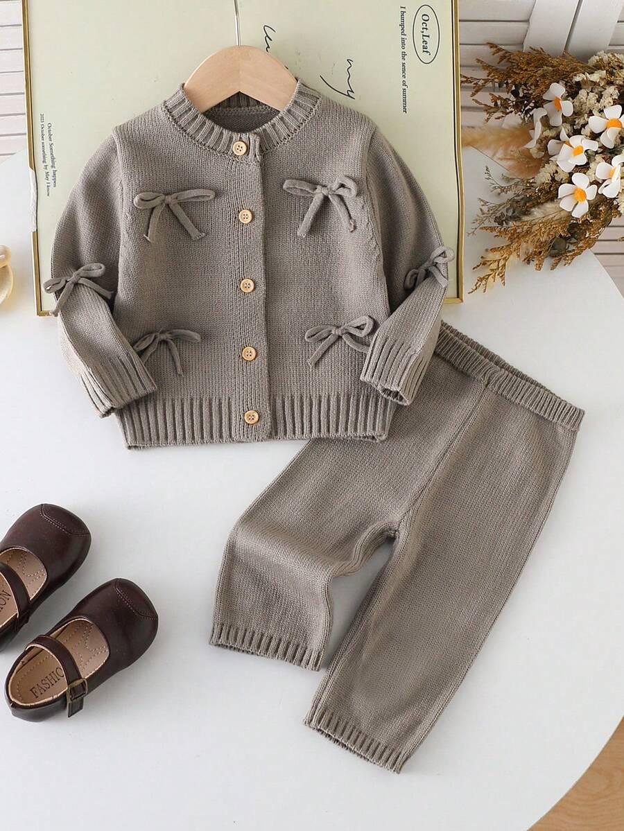 SHEIN SZARE SPODNIE SWETER KOMPLET S06__86-92