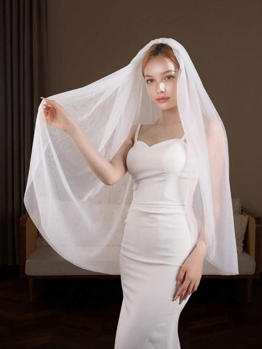 SHEIN BIAŁY WELON TIUL S07__300X160CM