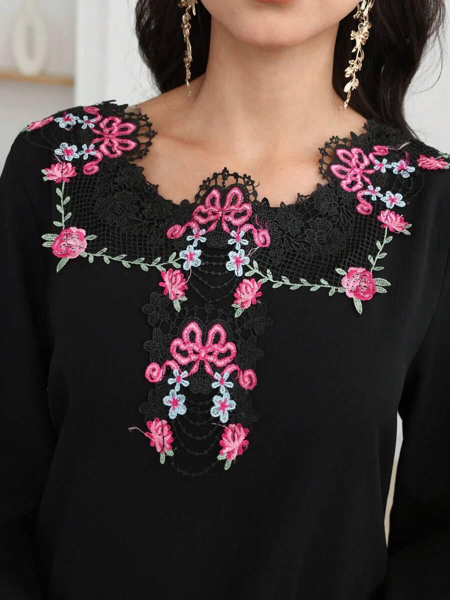 SHEIN CZARNA MAXI SUKIENKA S06__M