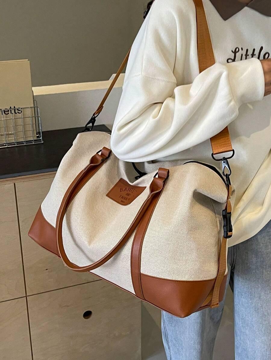 SHEIN TORBA PODRÓŻNA KONTRAST S07__44X17X28CM