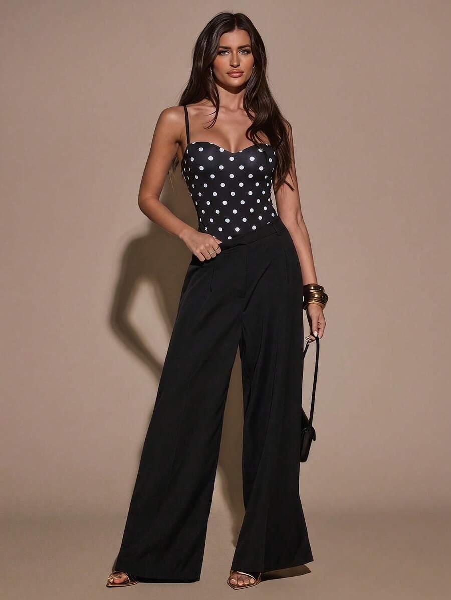 SHEIN BODY WZÓR GROSZKI S06__S