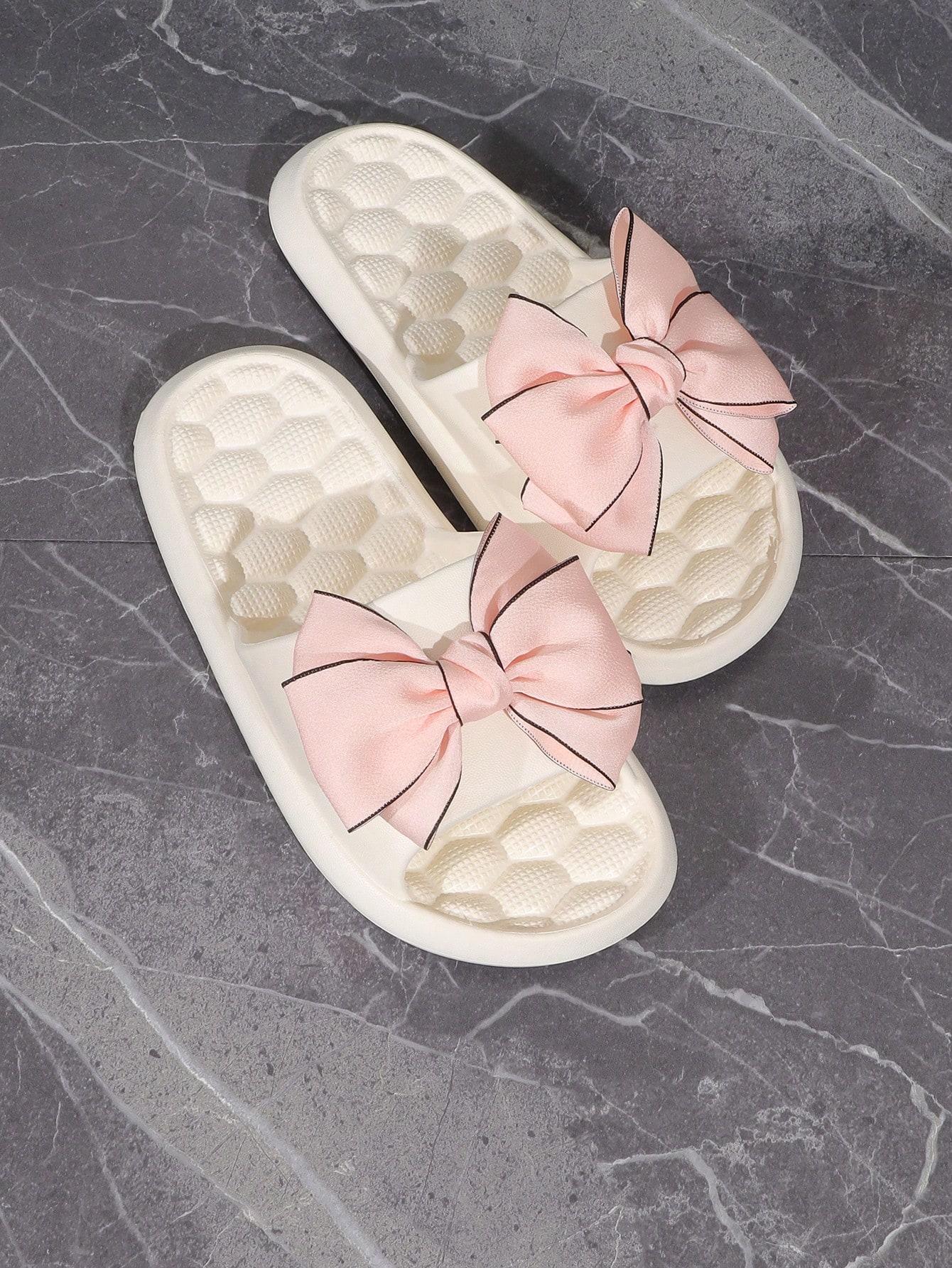 SHEIN BIAŁE KLAPKI KOKARDA S06__39-40