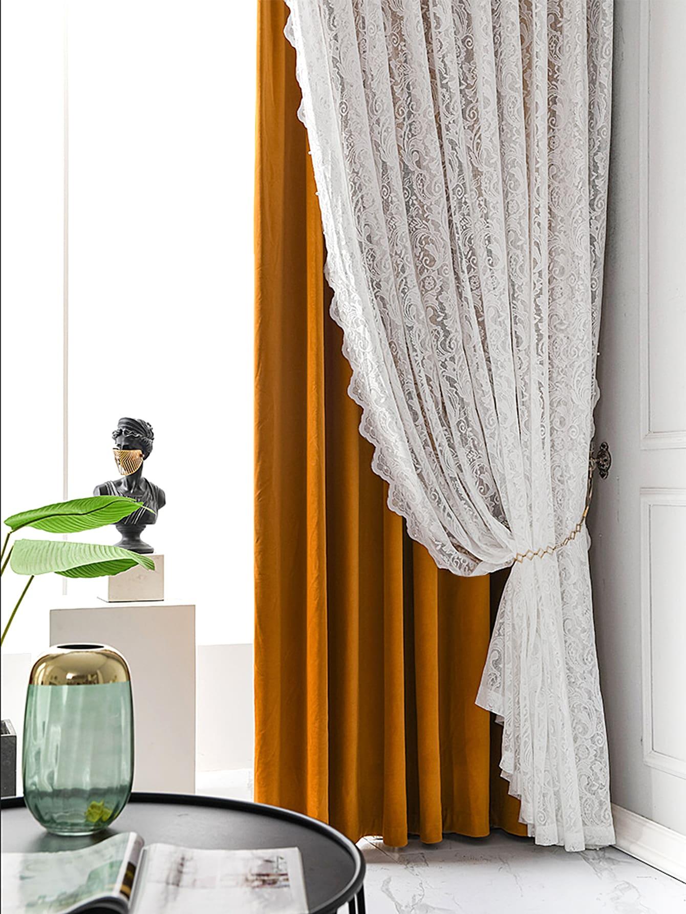 SHEIN BIAŁA FIRANKA MGIEŁKA 140X65CM