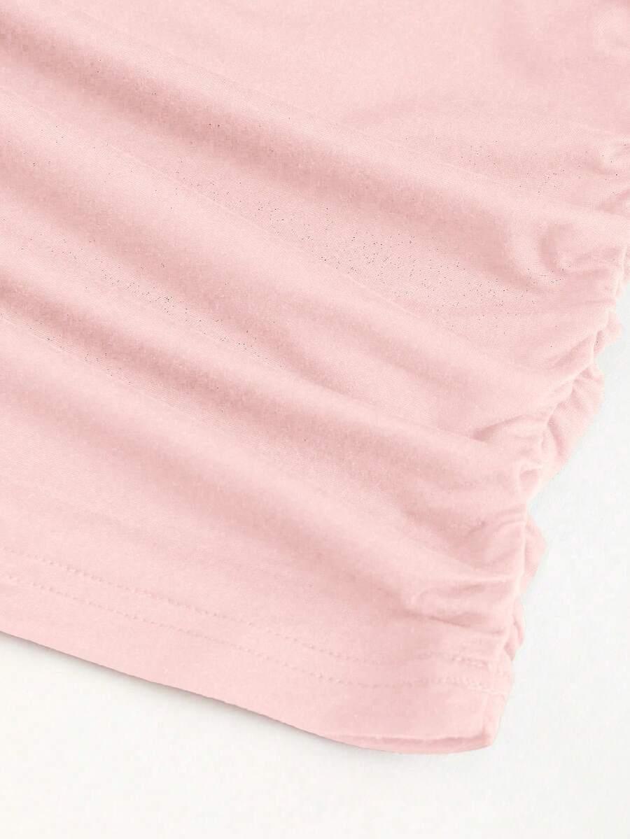 SHEIN OŁÓWKOWA RÓŻOWA MINI SUKIENKA ODKRYTE PLECY S06__S