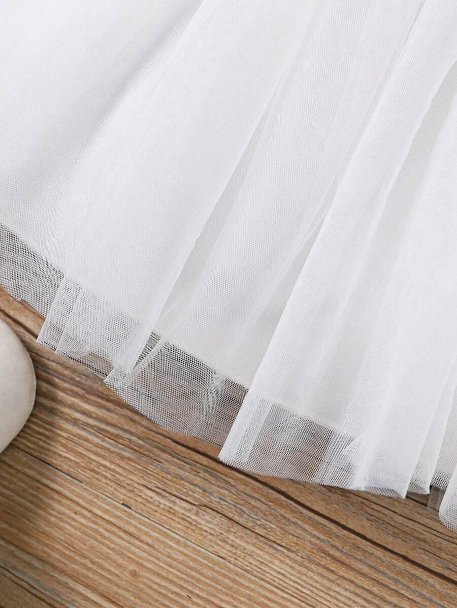SHEIN BIAŁA SUKIENKA TIUL S06__74-80