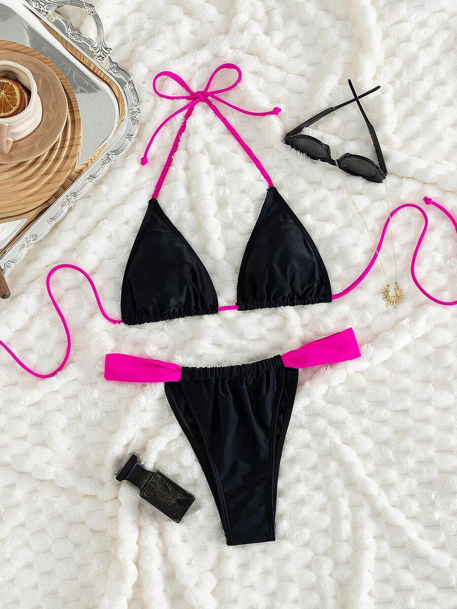 SHEIN DWUCZĘŚCIOWY STRÓJ KĄPIELOWY S09__M