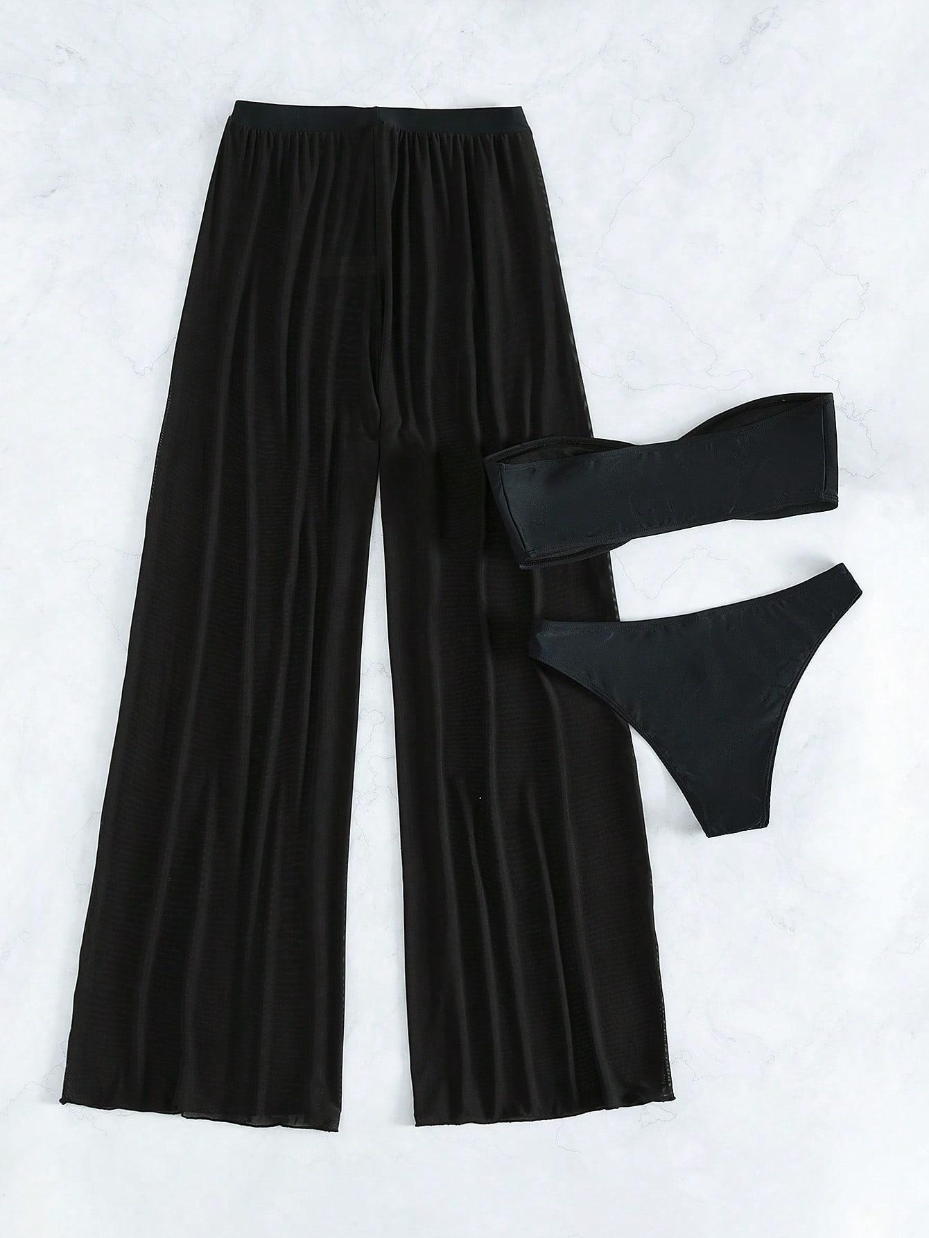 SHEIN DWUCZĘŚCIOWY STRÓJ KĄPIELOWY SPODNIE KOMPLET S09__XS