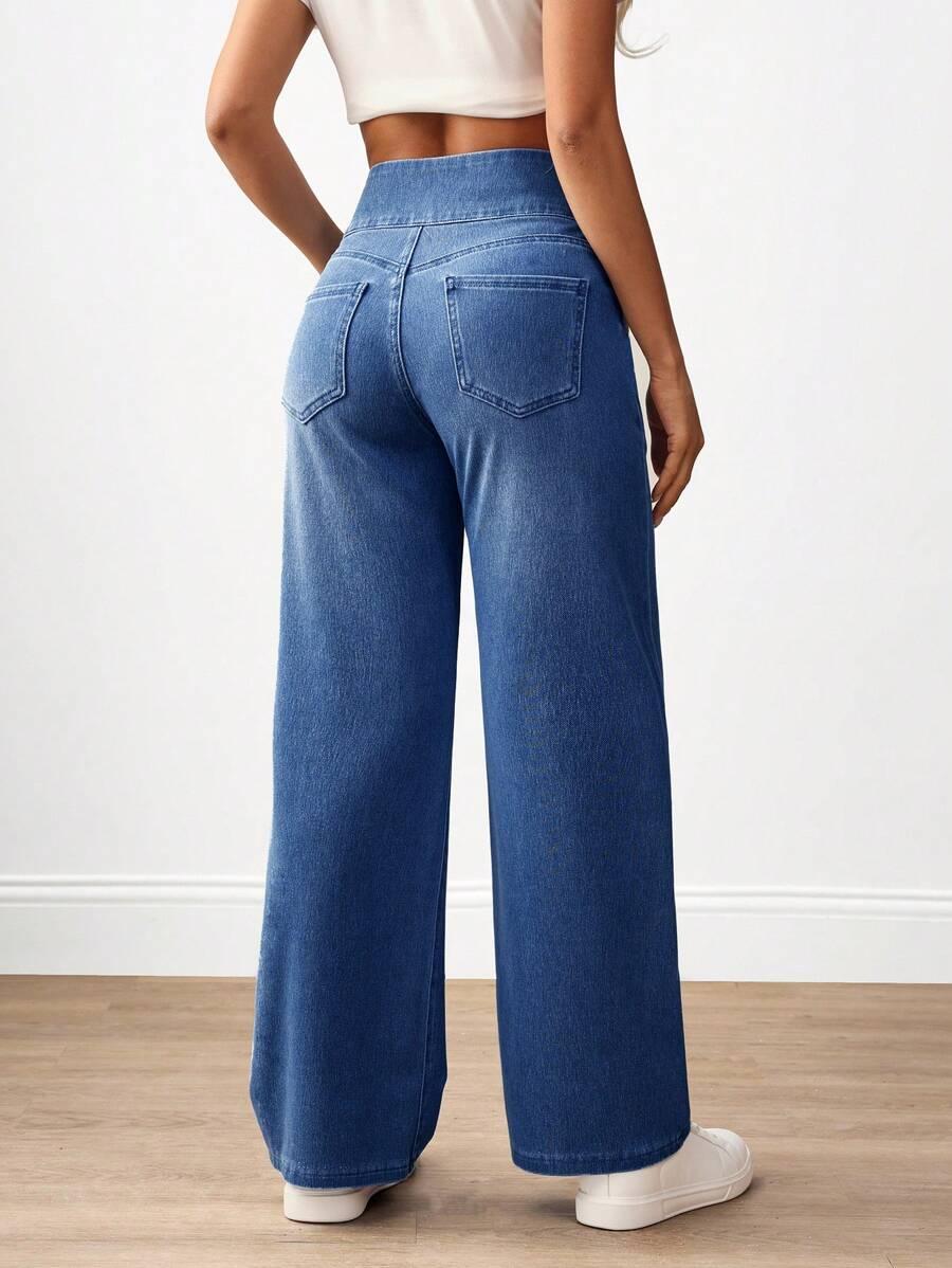 SHEIN NIEBIESKIE SPODNIE JEANS S06__S
