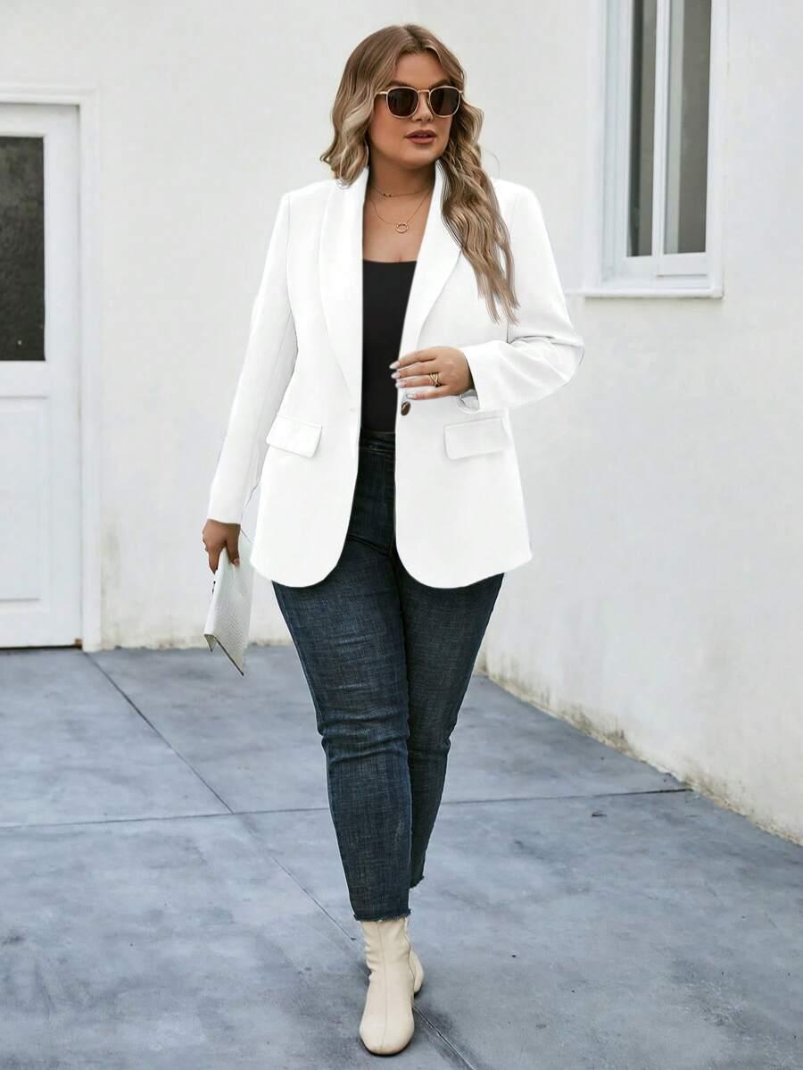 SHEIN BIAŁA MARYNARKA GUZIK S06__50