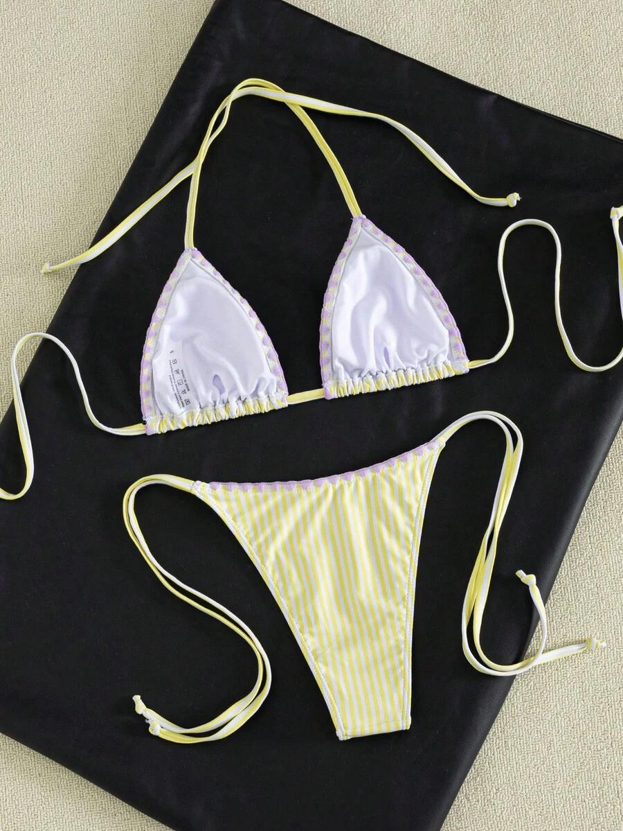 SHEIN DWUCZĘŚCIOWY STRÓJ KĄPIELOWY WZÓR S09__M