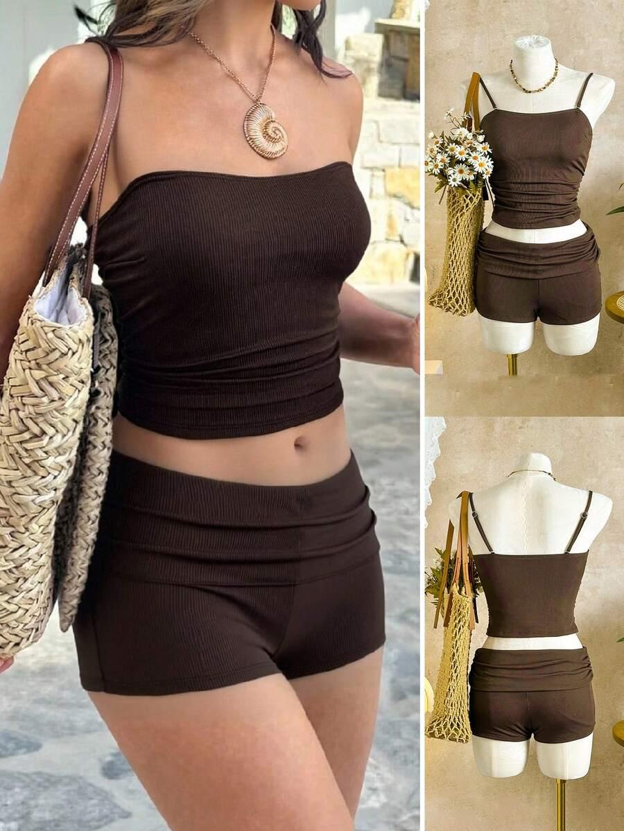 SHEIN DWUCZĘŚCIOWY STRÓJ KĄPIELOWY S09__S