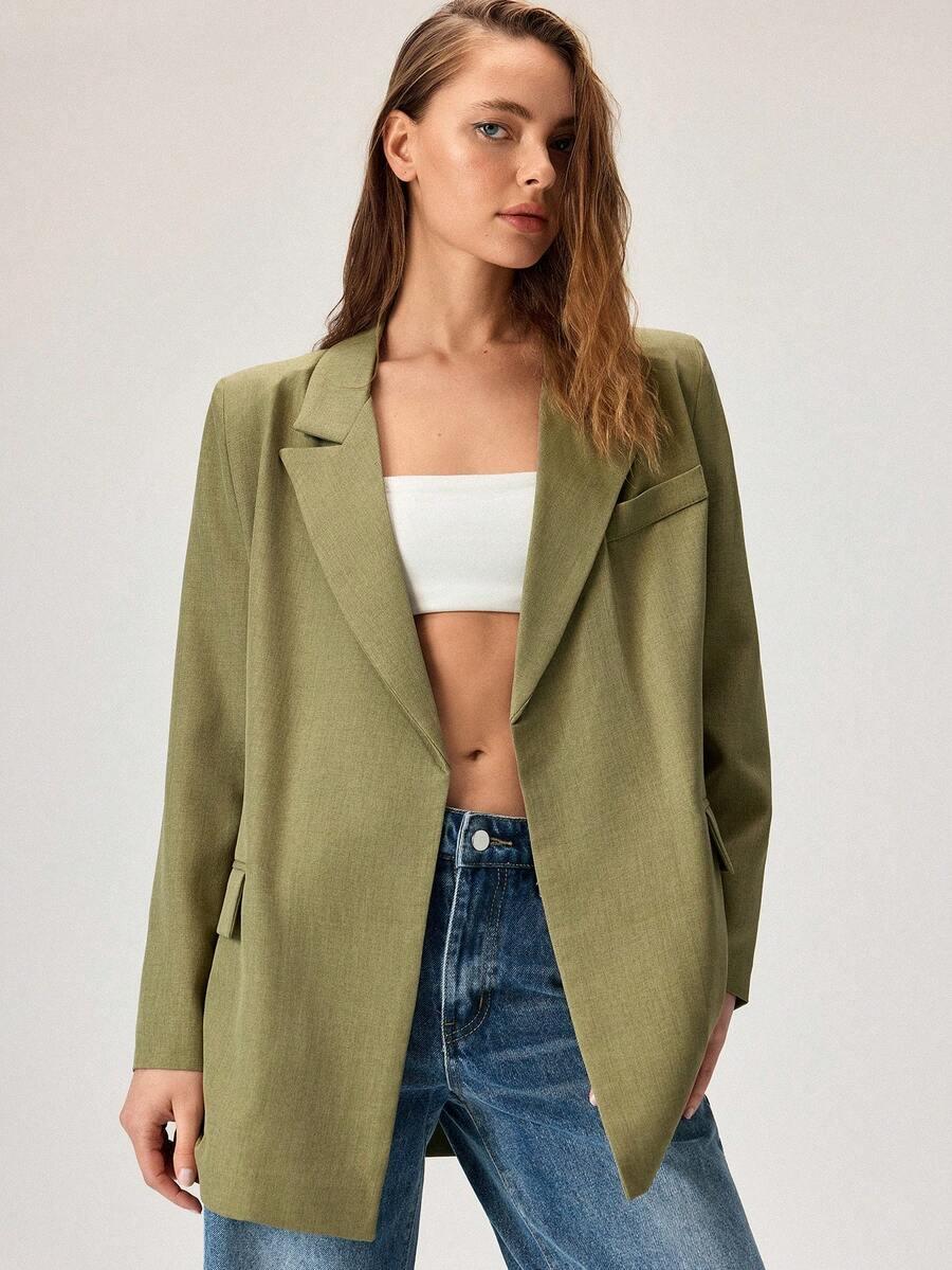 SHEIN ZIELONA MARYNARKA CASUAL S06__XL