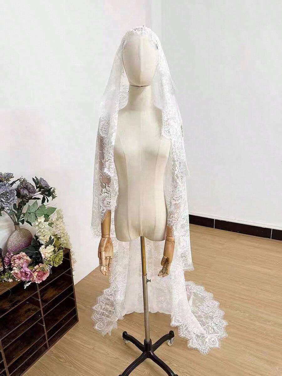 SHEIN BIAŁY WELON KORONKA S07__300CM