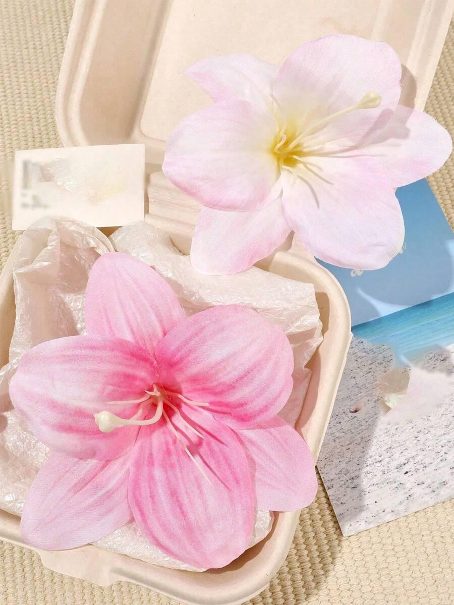 SHEIN RÓŻOWY KWIATEK SPINKA 2-PACK S07__