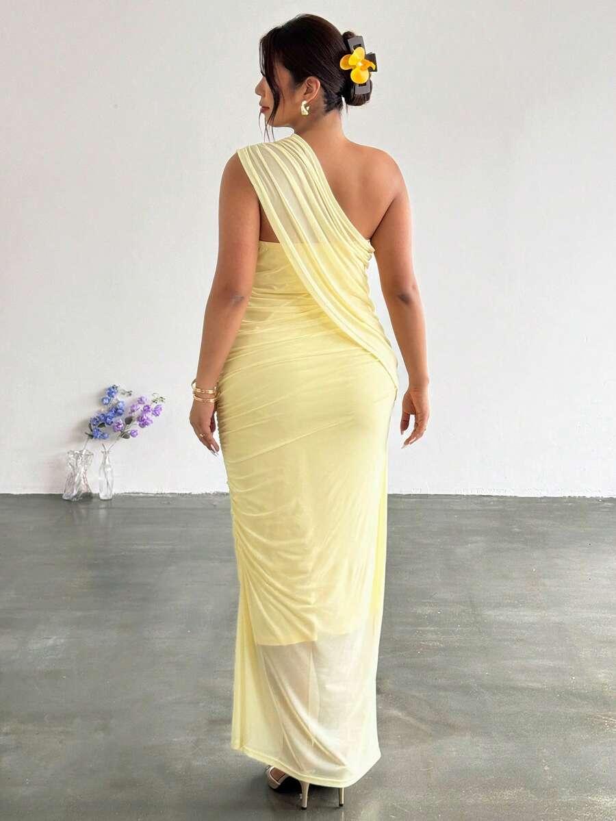 FIRERIE ŻÓŁTA SUKIENKA MAXI S06__46