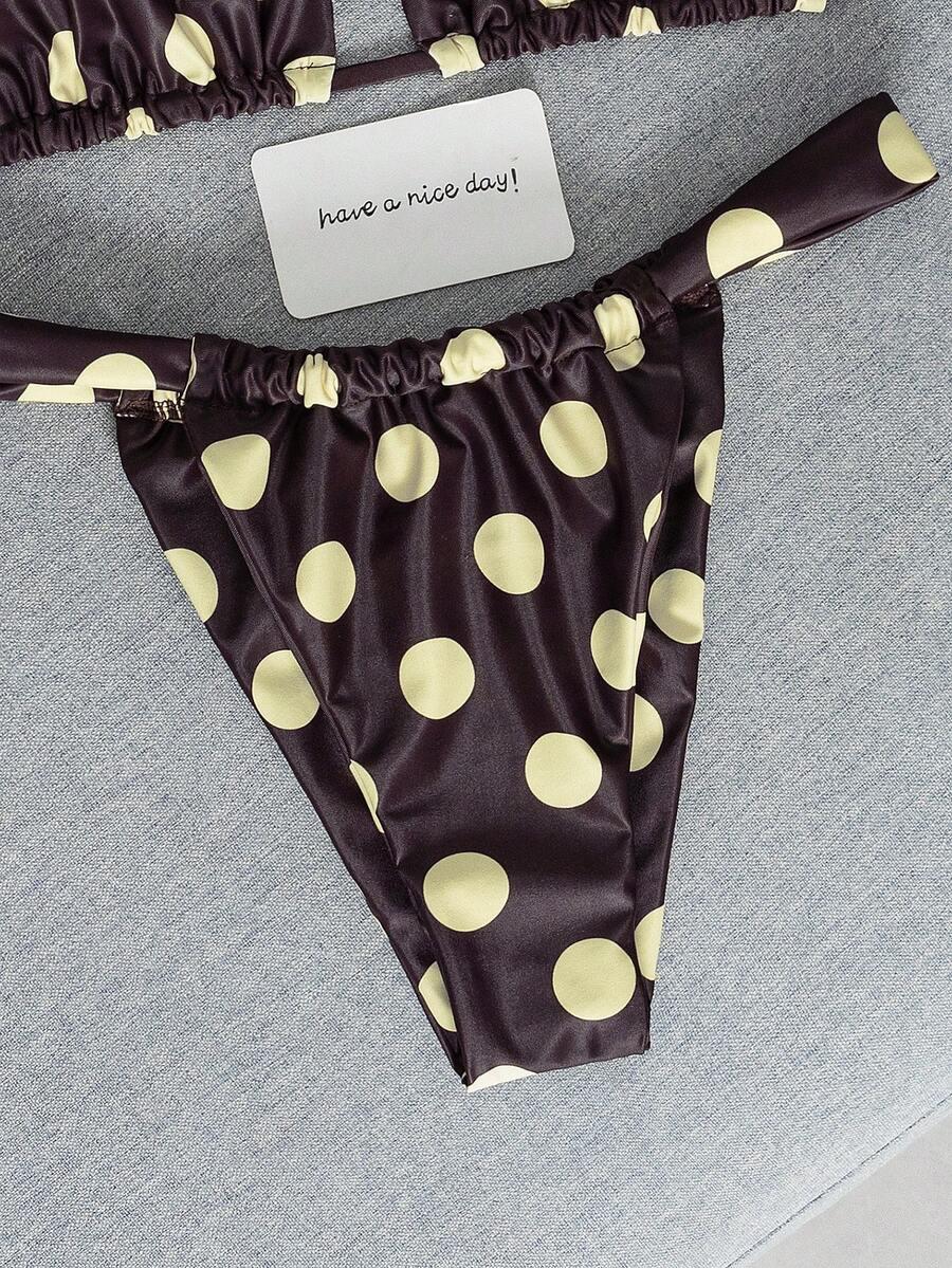 SHEIN DWUCZĘŚCIOWY STRÓJ KĄPIELOWY PRINT S09__L