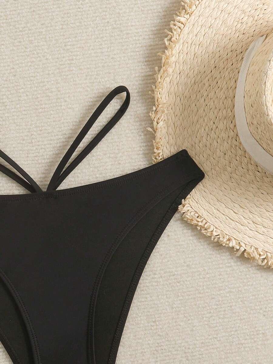 SWIM BASICS CZARNY DÓŁ OD BIKINI S09__S