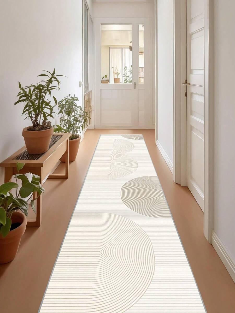 SHEIN BEŻOWY DYWAN PRINT S07__80X320CM