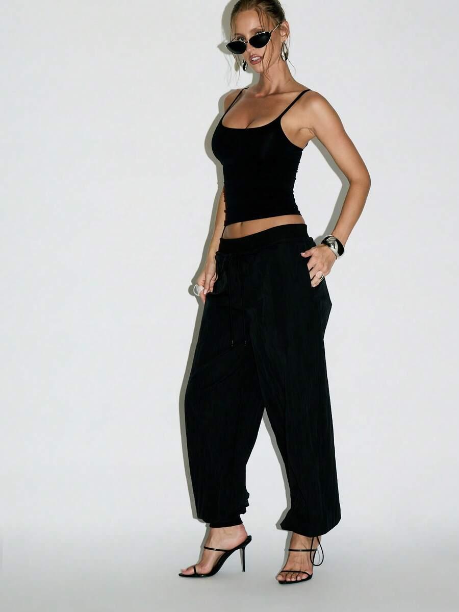 KIZN CZARNE SPODNIE CASUAL S06__M