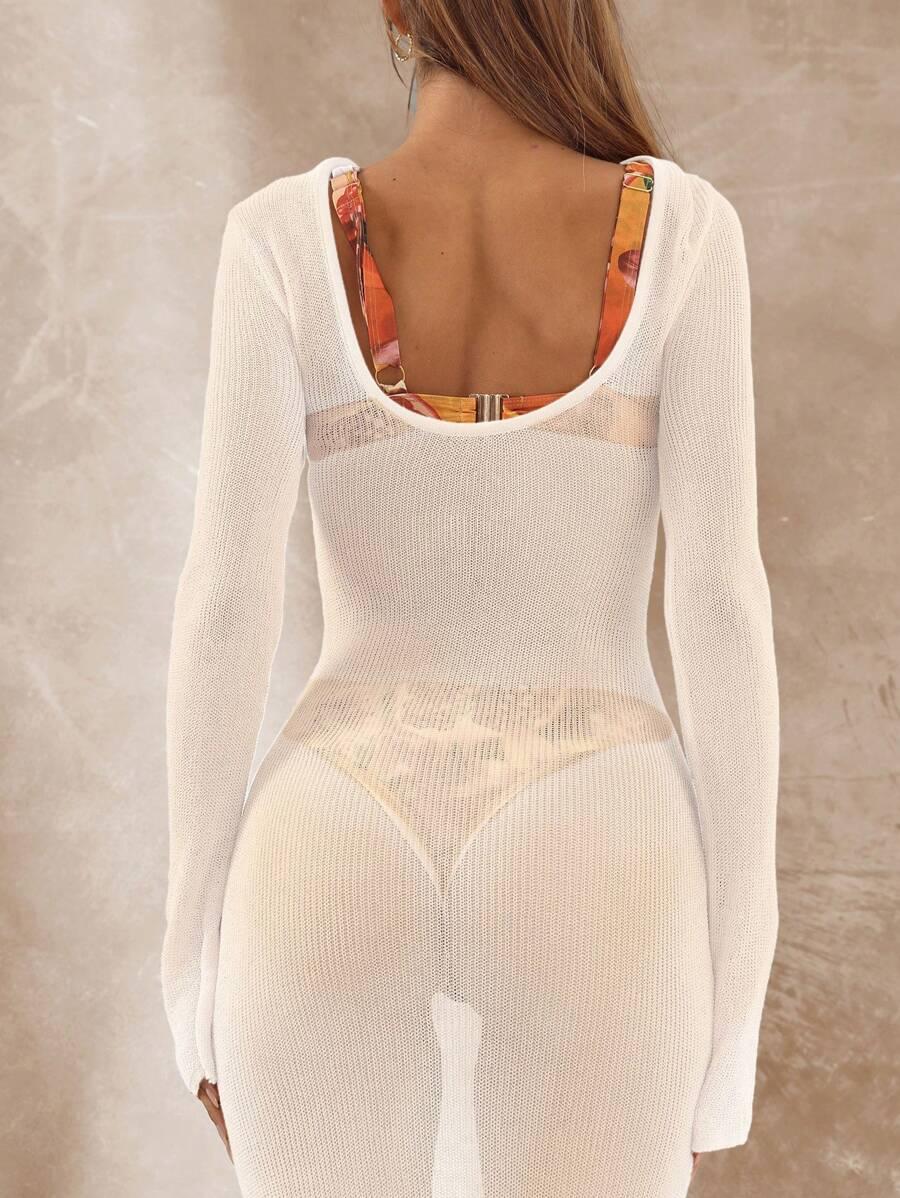 MUSERA BIAŁA MAXI SUKIENKA S09__L