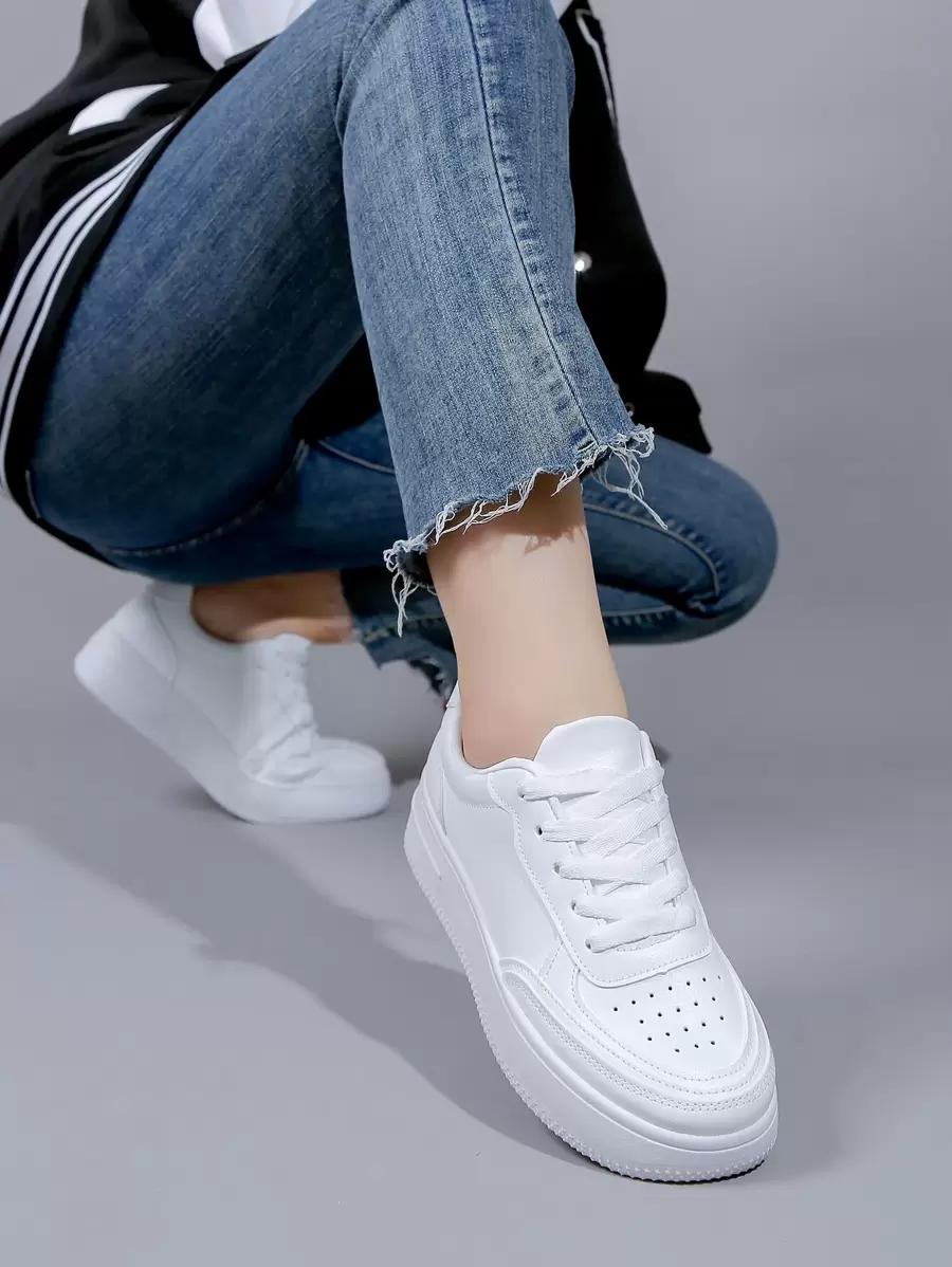 SHEIN BIAŁE SPORTOWE BUTY S06__38