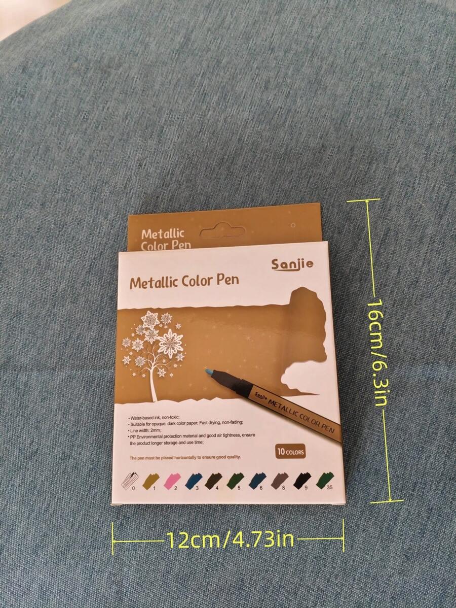 SHEIN METALICZNE MARKERY 10-PACK S07__