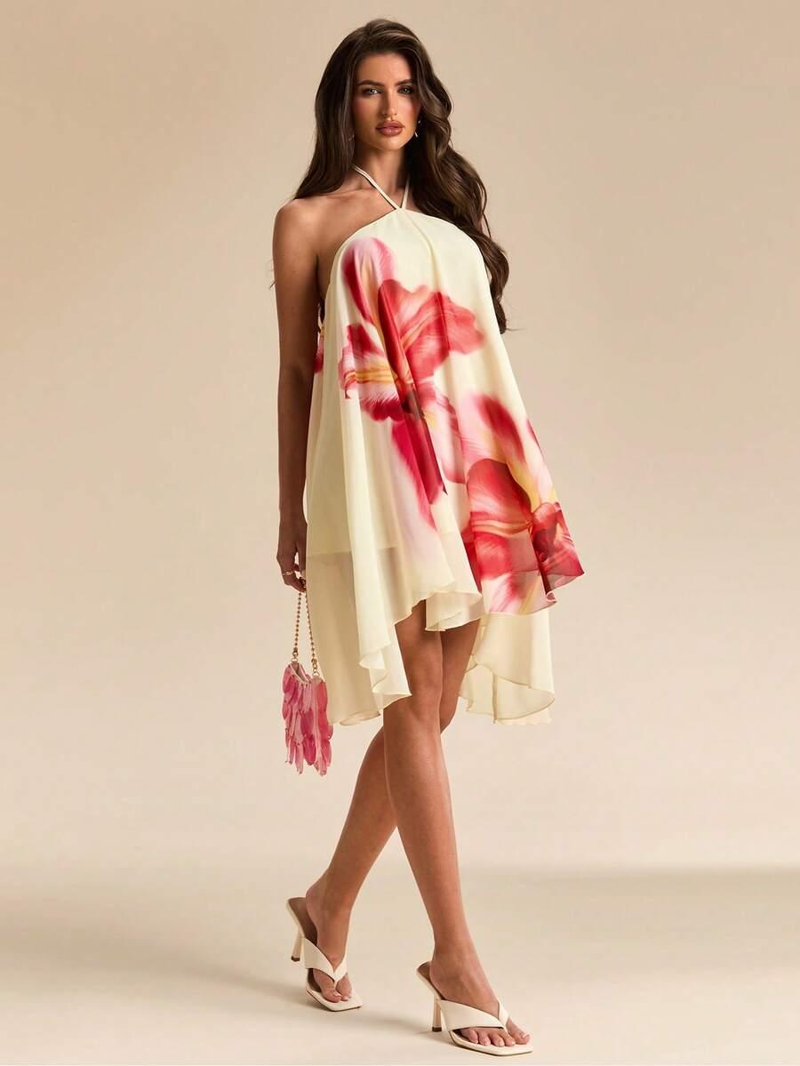 SHEIN MINI SUKIENKA KWIATY S06__M