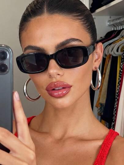 SHEIN CZARNE OKULARY PRZECIWSŁONECZNE S07
