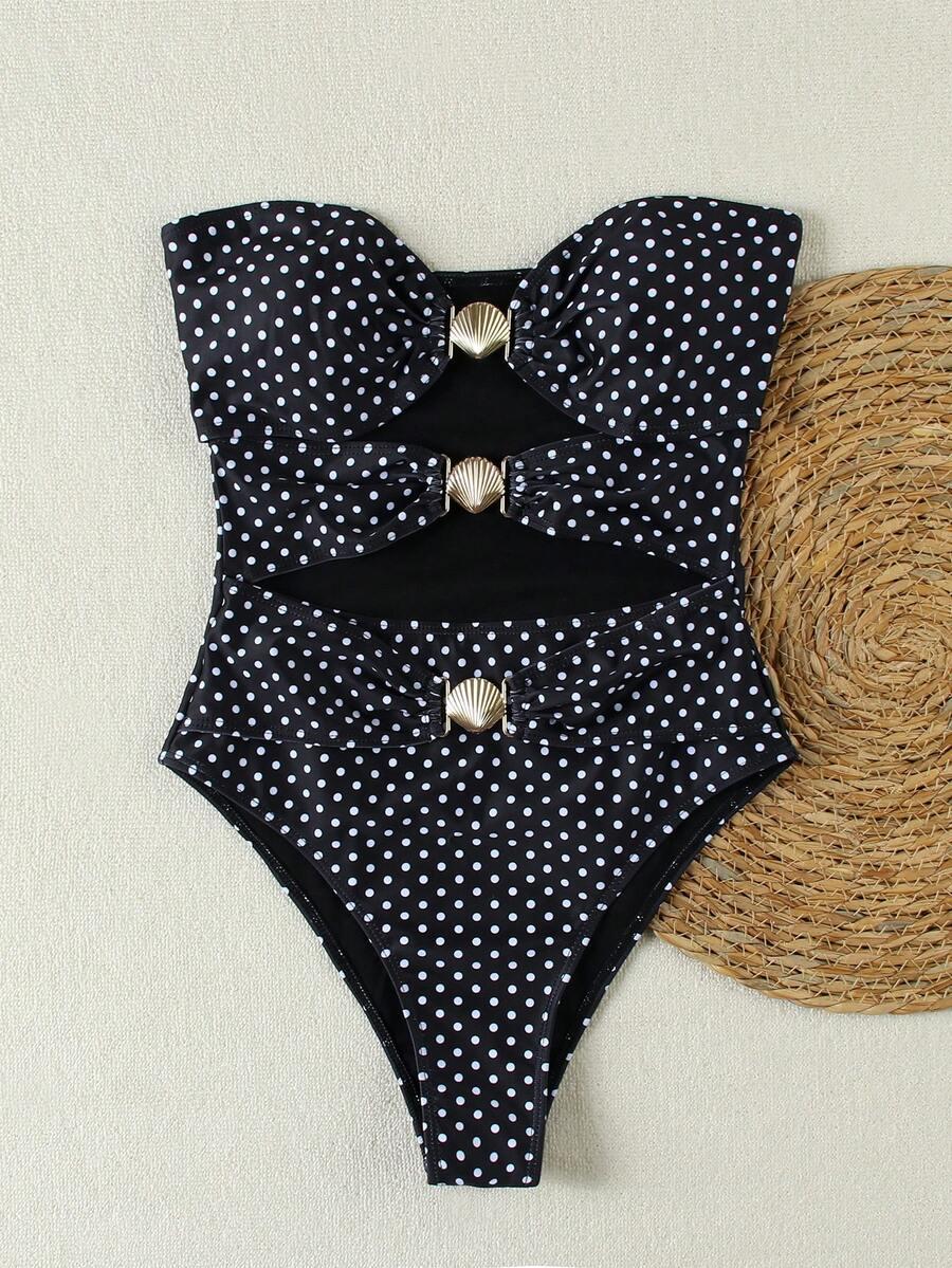 SHEIN JEDNOCZĘŚCIOWY STRÓJ KĄPIELOWY S09__S