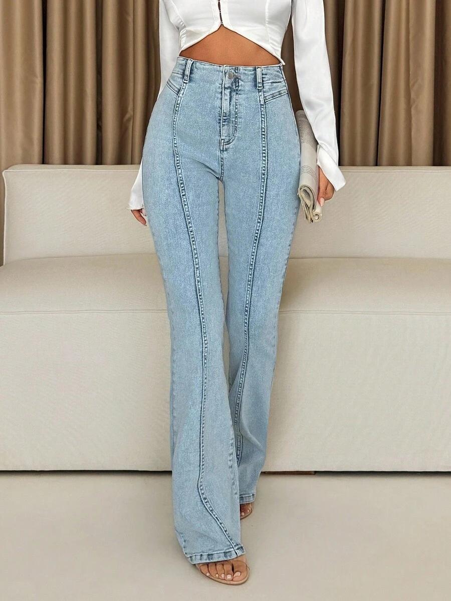 SHEIN NIEBIESKIE SPODNIE JEANS S06__34