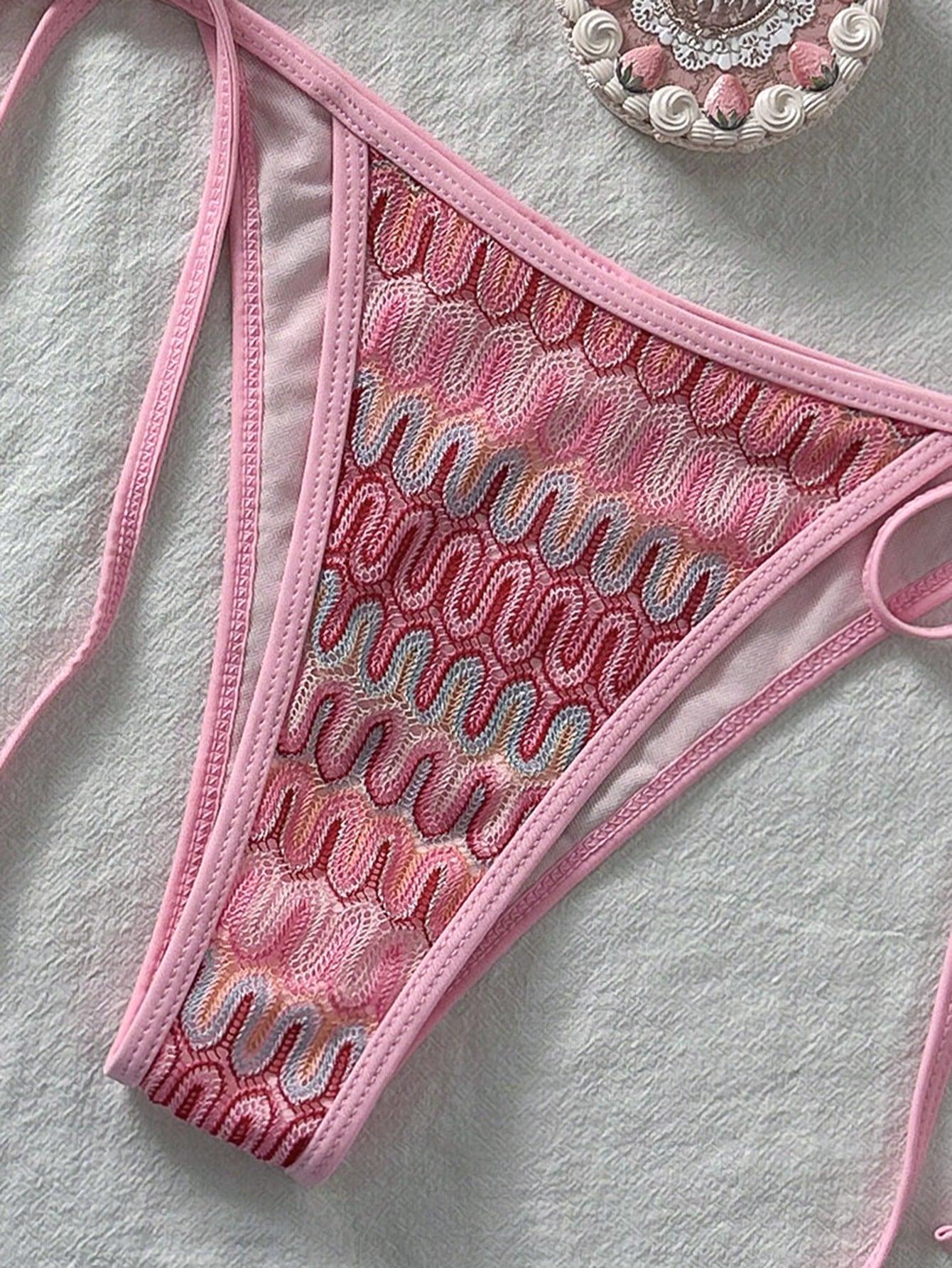 SHEIN DWUCZĘŚCIOWY STRÓJ KĄPIELOWY S09__M