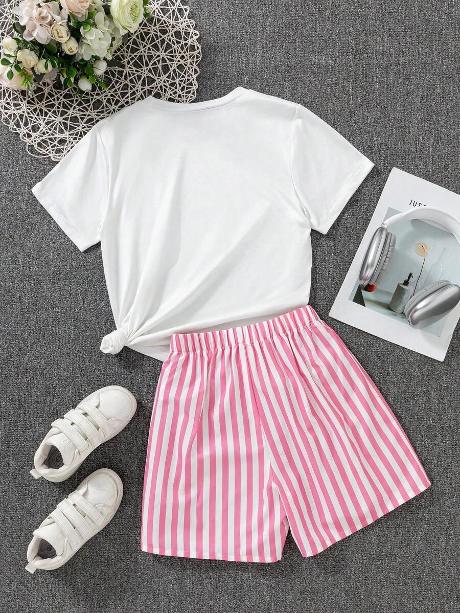 SHEIN T-SHIRT SPODENKI KOMPLET S06__140-146