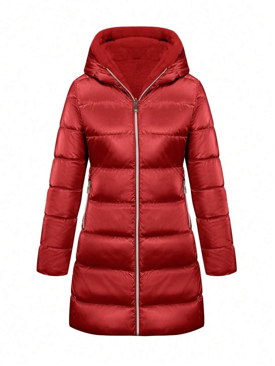 SHEIN CZERWONA PIKOWANA KURTKA W01__XL