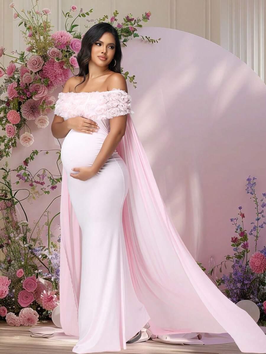 SHEIN RÓŻOWA CIĄŻOWA SUKIENKA S06__M