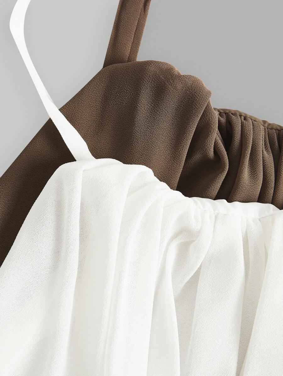 SHEIN TOP WIĄZANIE MARSZCZENIA 2-PACK S06__M