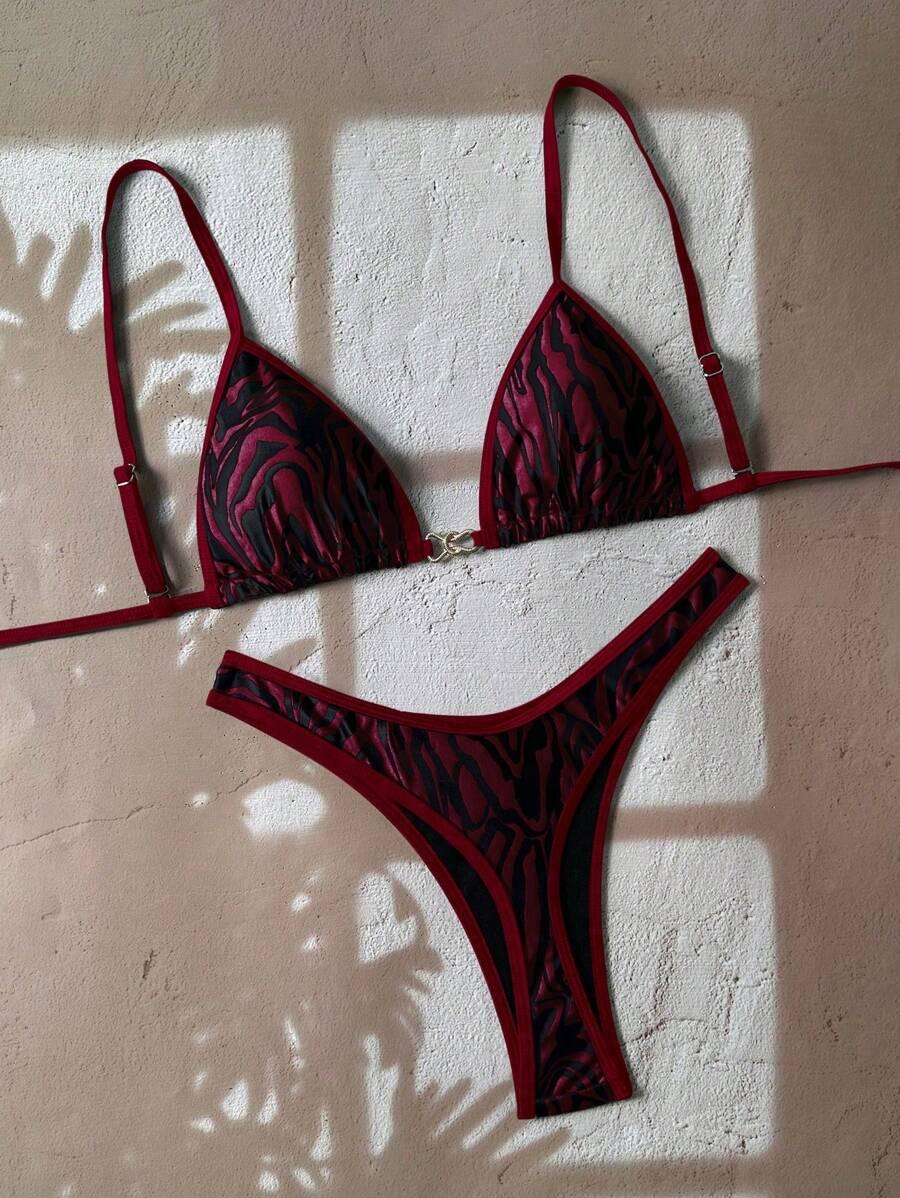 SHEIN DWUCZĘŚCIOWY STRÓJ KĄPIELOWY S09__XS