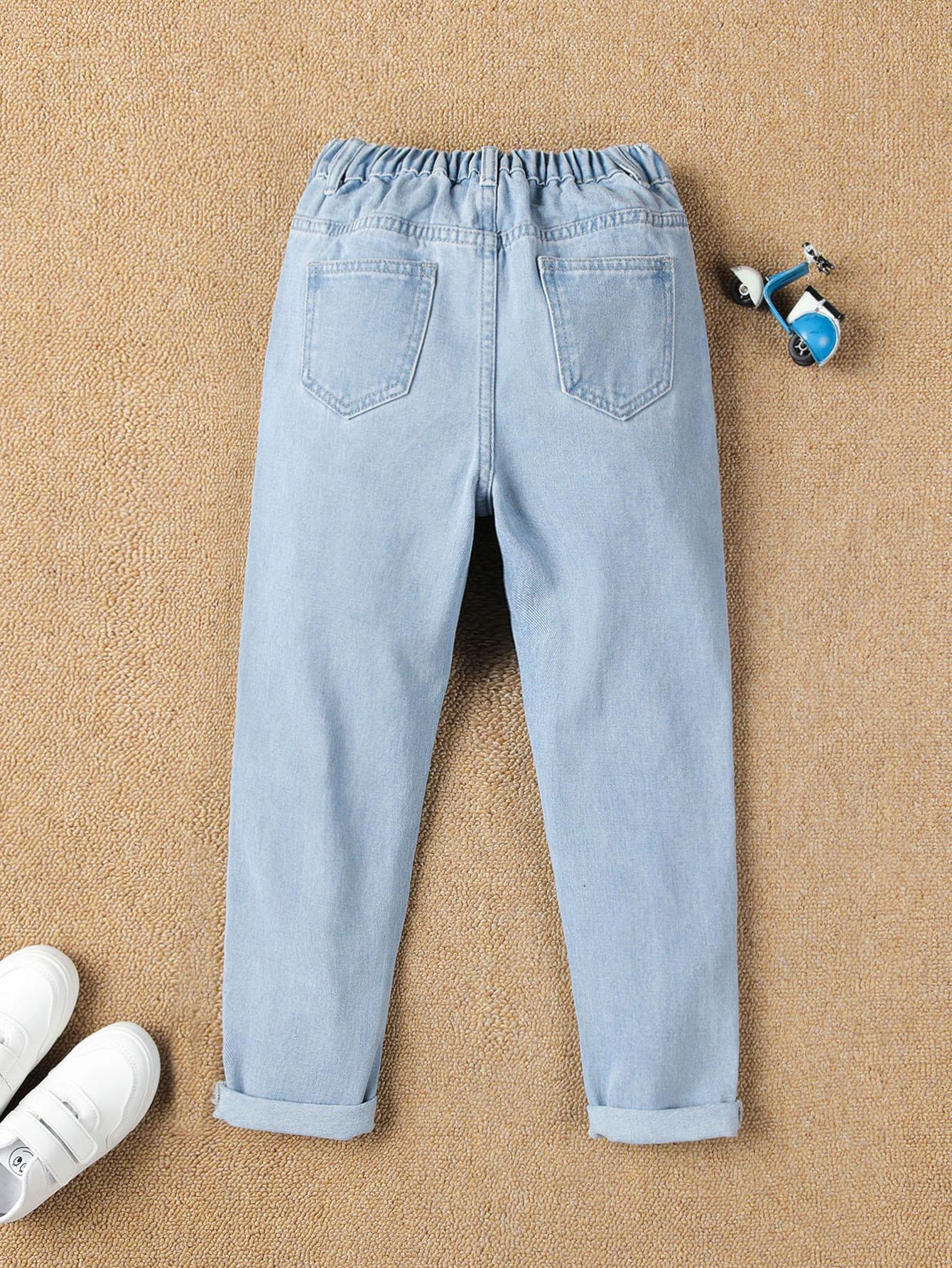 SHEIN NIEBIESKIE SPODNIE JEANS S06__146-152
