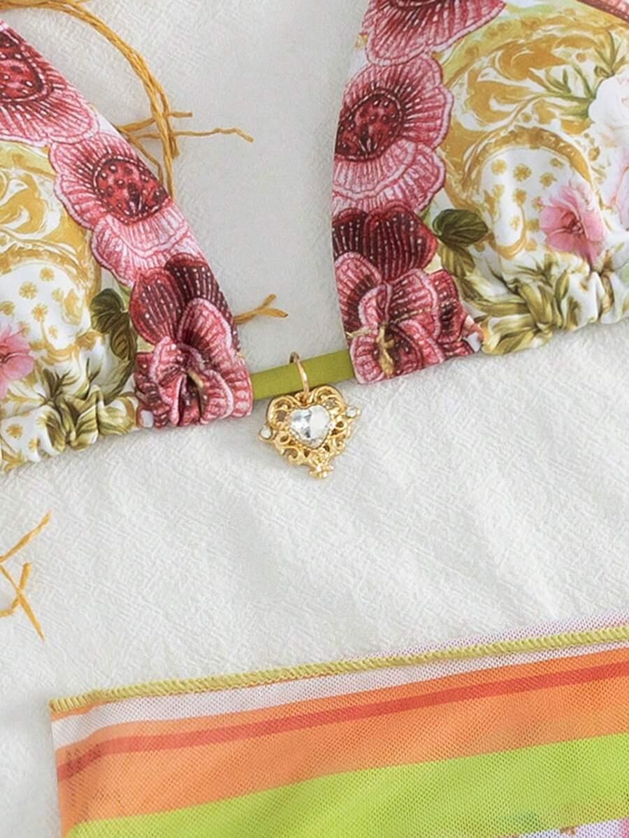 SHEIN DWUCZĘŚCIOWY STRÓJ KĄPIELOWY PAREO S09__XL