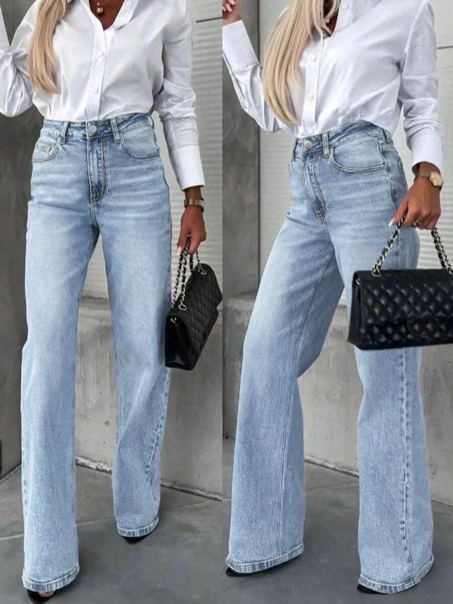 SHEIN NIEBIESKIE SPODNIE JEANS S06__M