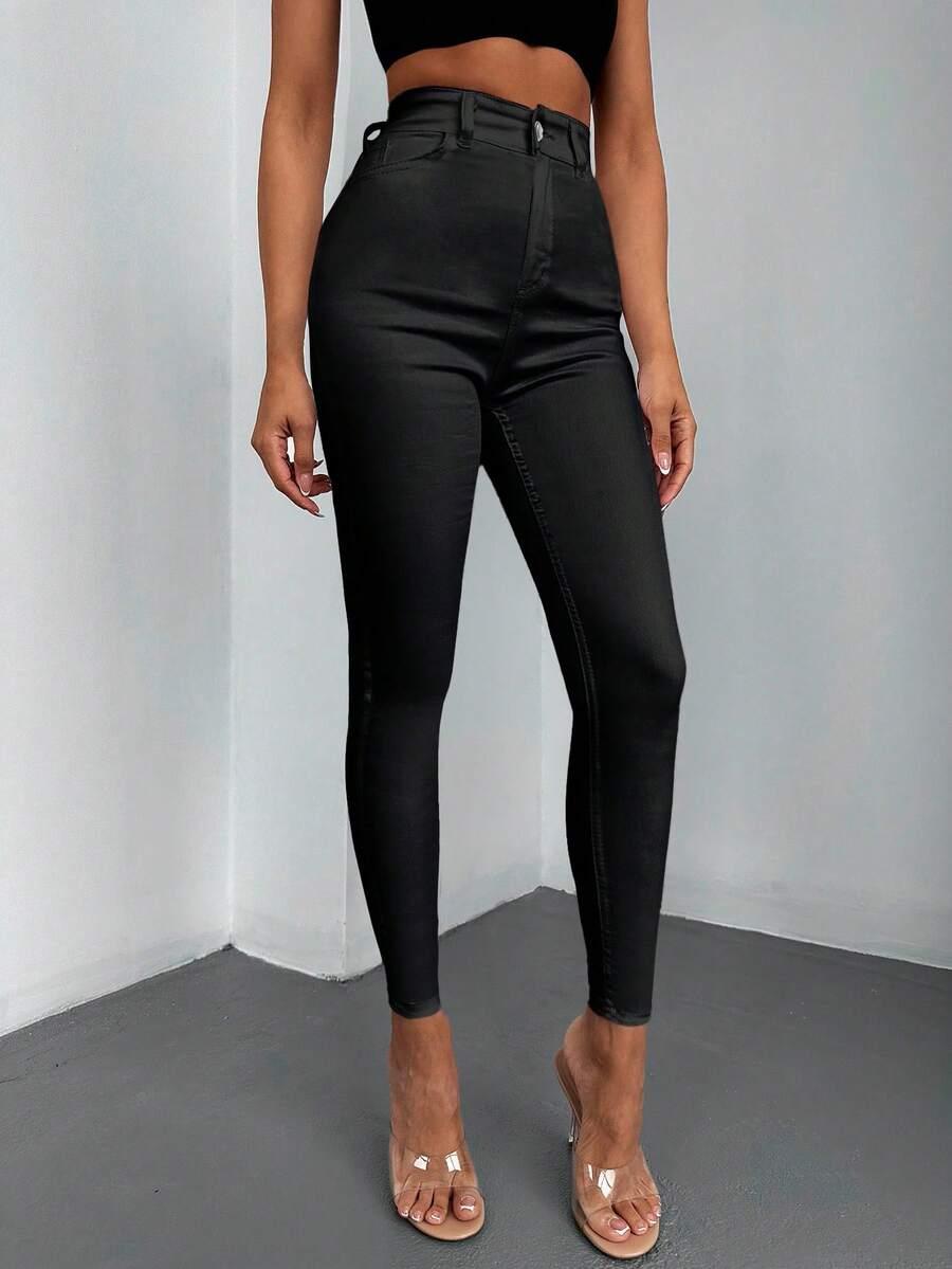 SHEIN CZARNE SPODNIE JEANS S06__S